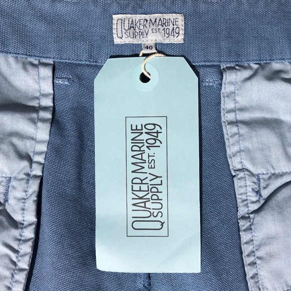 Quaker Marine Supply Camden Short men size 40 Steel Blue cotton canvas summer - Picture 4 of 7